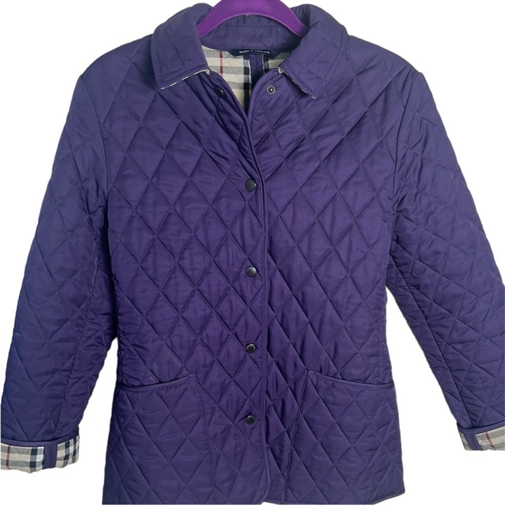Burberry London Women Utility Purple Jacket Size XS